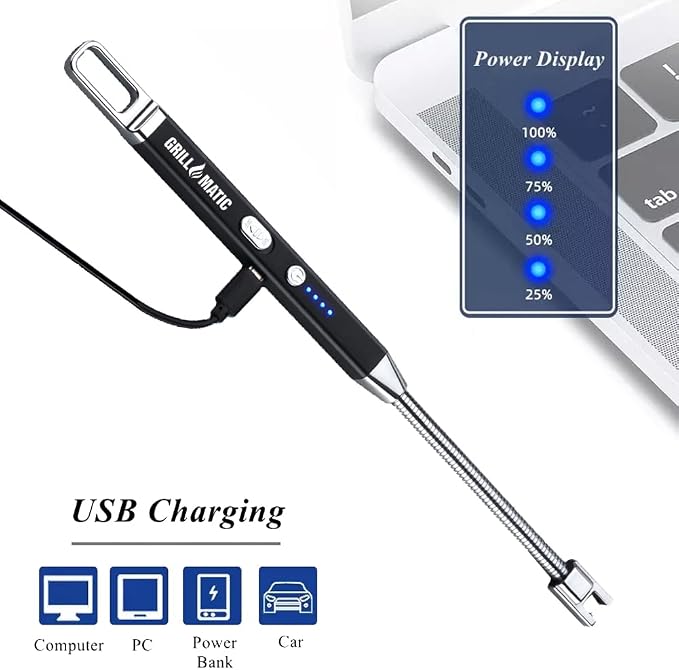 Windproof, Rechargeable, Flexible Neck, Lithium Ion, Electronic, Butane Free - Image 5