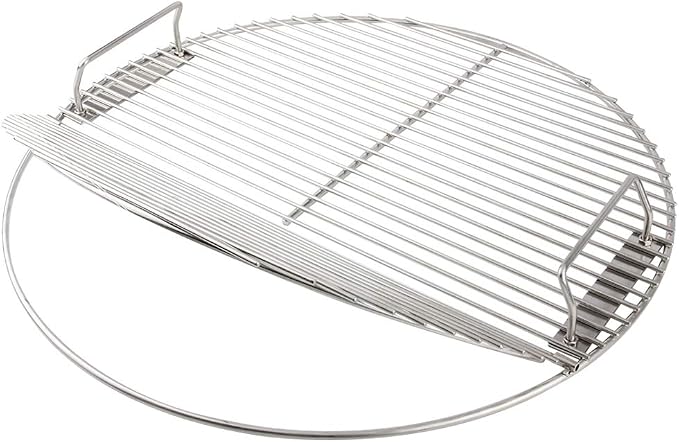 Cooking Grate 21.5 inch Kettle Grill Grate 304 Stainless Steel Round Hinged by Mydracas