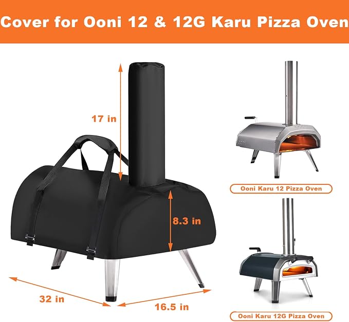 Pizza Oven Cover for Ooni Karu 12 and Karu 12G Multi-Fuel Pizza Oven, - Image 2