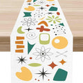 Mid Century Table Runner, Retro 1950s Atomic Pattern Modern Abstract Geometric by Unknown