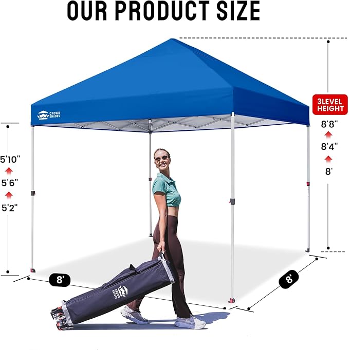 CROWN SHADES 8x8 Pop Up Canopy - Image 6
