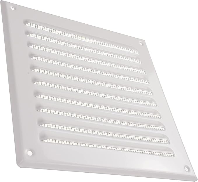 Vent Systems - 6 x 6 Inch Pack of 10 White Metal Square Soffit Air Vent Grille - Image 9