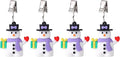 TwoFish Home Set of 4 Xmas Snowman Tablecloth Weight Clamps Decoration Xmas by TwoFishHomeFashionLLC