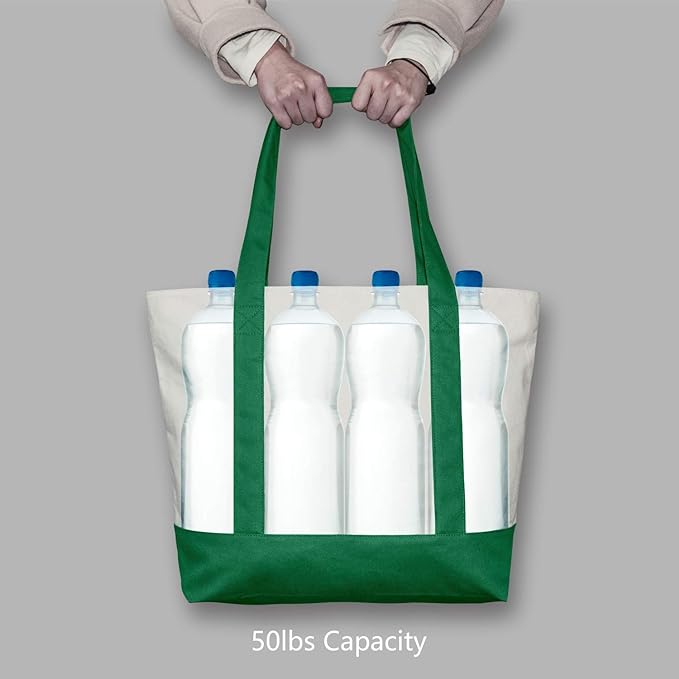 TOPDesign 3-Pack Canvas Tote Bags - Image 6