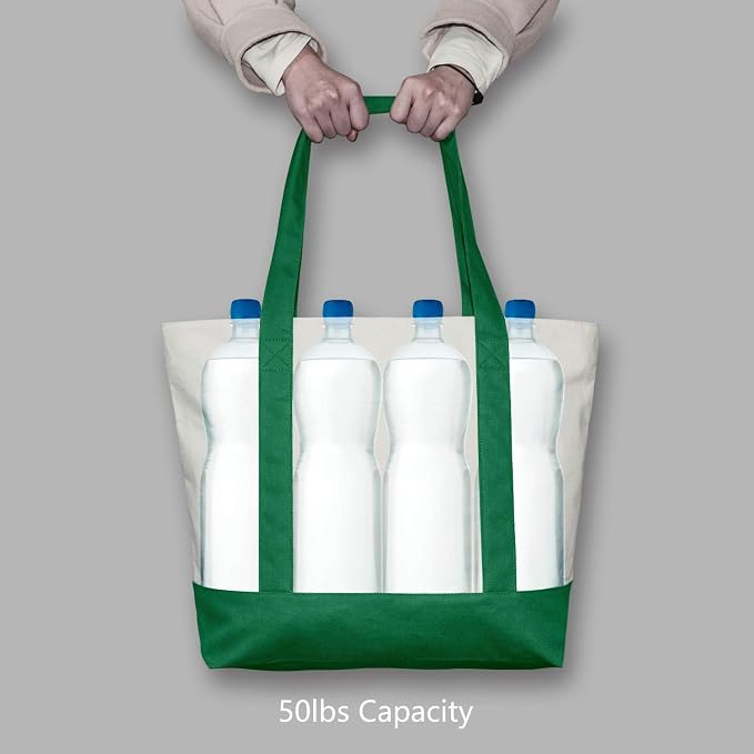 TOPDesign 6-Pack Canvas Tote Bags - Image 6