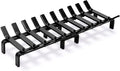 24" Fireplace Grate Wood Stove Grate Rack Fireplace Tools Rack Heavy Duty Solid by WILLOWWEAVE