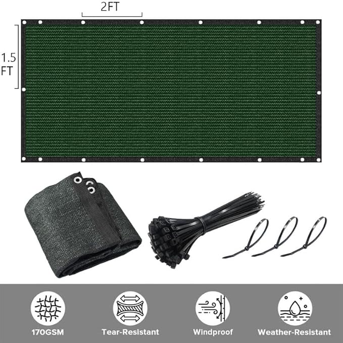 Privacy Fence Screen 6Ft X 136Ft Heavy Duty Outdoor Fencing Panels Windscreen - Image 3