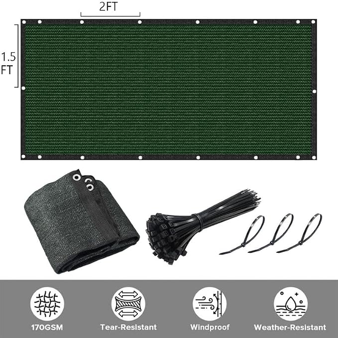 Privacy Fence Screen 3Ft X 114Ft Heavy Duty Outdoor Fencing Panels Windscreen - Image 3