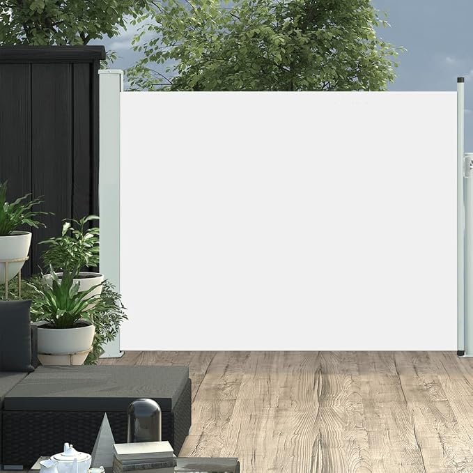 YAFF Patio Retractable Outdoor Folding Privacy Divider, Water & UV Resistant by YAFF