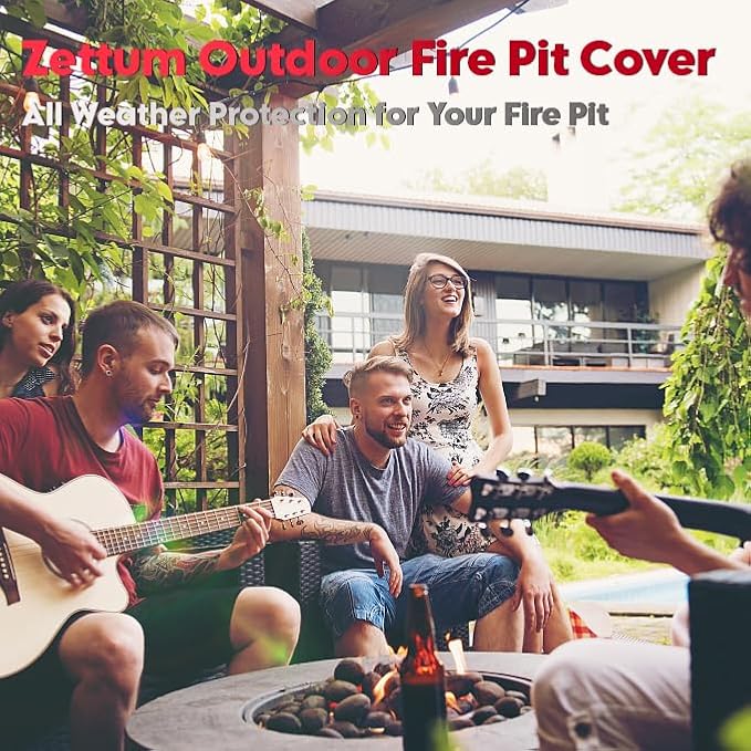 Zettum Fire Pit Cover Square 32 Inch - Image 8