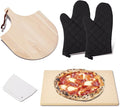 Pizza Stone Set, Cordierite Baking Stone by ROCKSHEAT