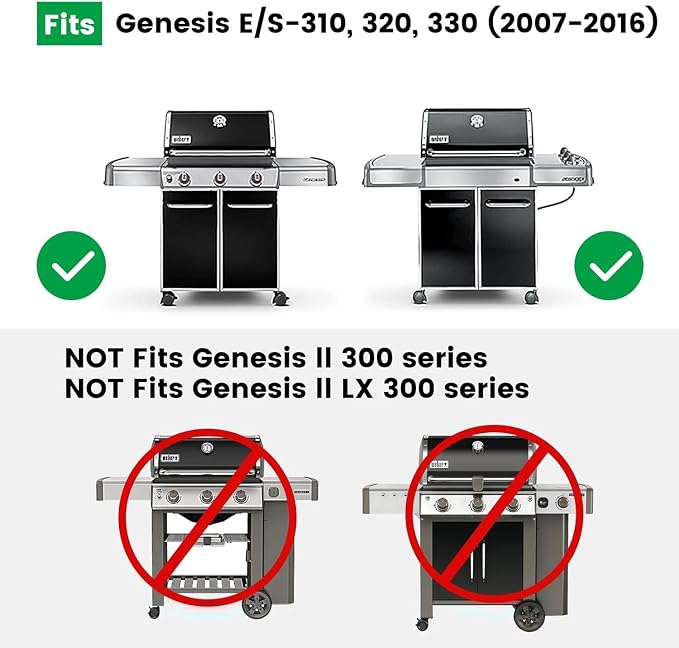 Grill Parts for Weber Genesis 300 Series, 19.5" Grill Grates for Weber Genesis - Image 2