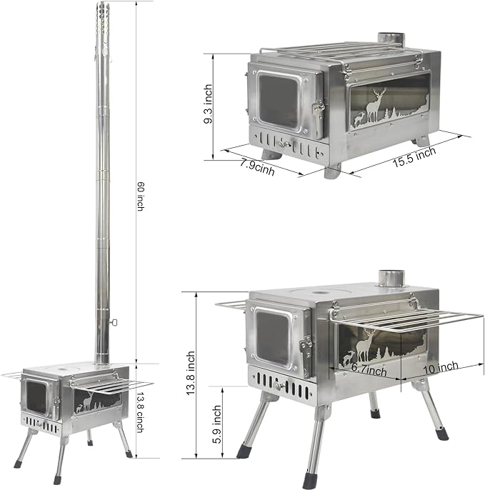 Outdoor Wood Burning Stove, Portable - Image 4