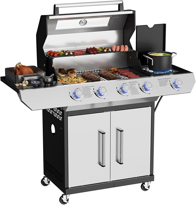 4 Led Burner Propane Gas Grill by ADREAK