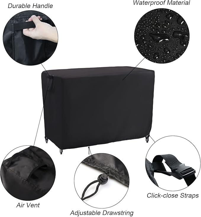 Kingling Outdoor Prep Table Cover, Waterproof Stainless Steel Table Covers - Image 4
