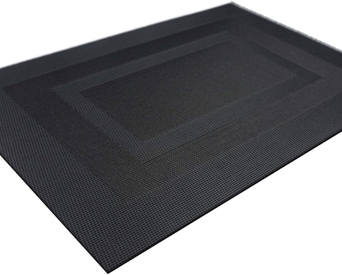Durable Placemats Set of 4 Vinyl Heat-Resistant Table Mats Washable Plastic - Image 4