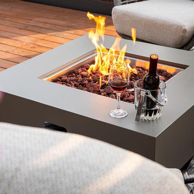 Ashton 36” Propane Fire Pit Smokeless Firepit Outdoor Gas Fire Pit - Image 4
