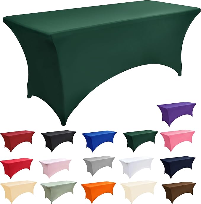 2-Pack 8ft Spandex Table Covers - Image 3