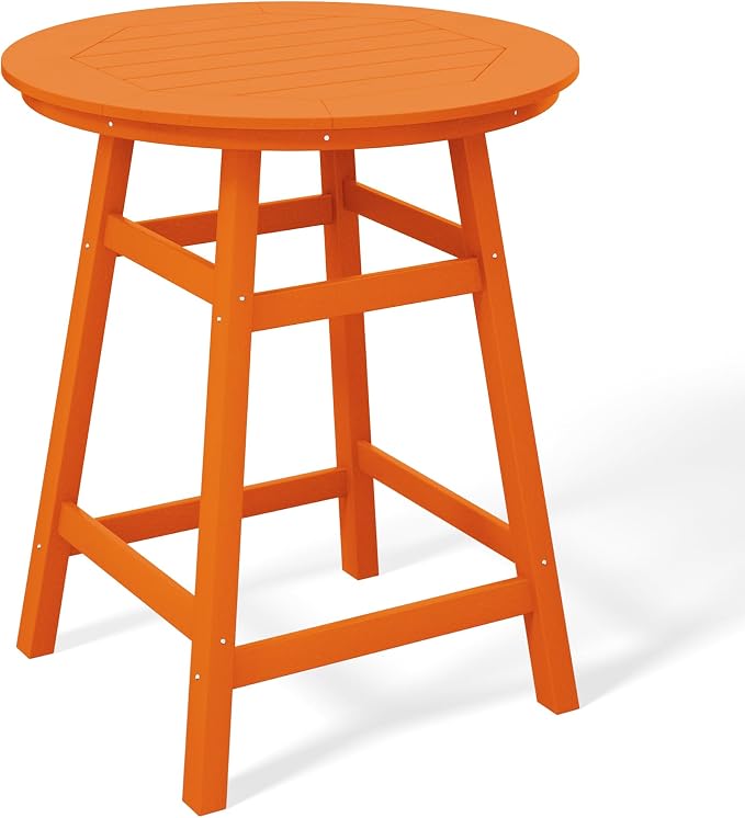 Costaelm Patio Bistro Table, Outdoor Bistro Dining Pub Table by Costaelm