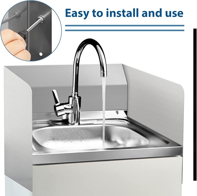 Therwen 2 Pcs Stainless Steel Side Splash Guard - Image 5