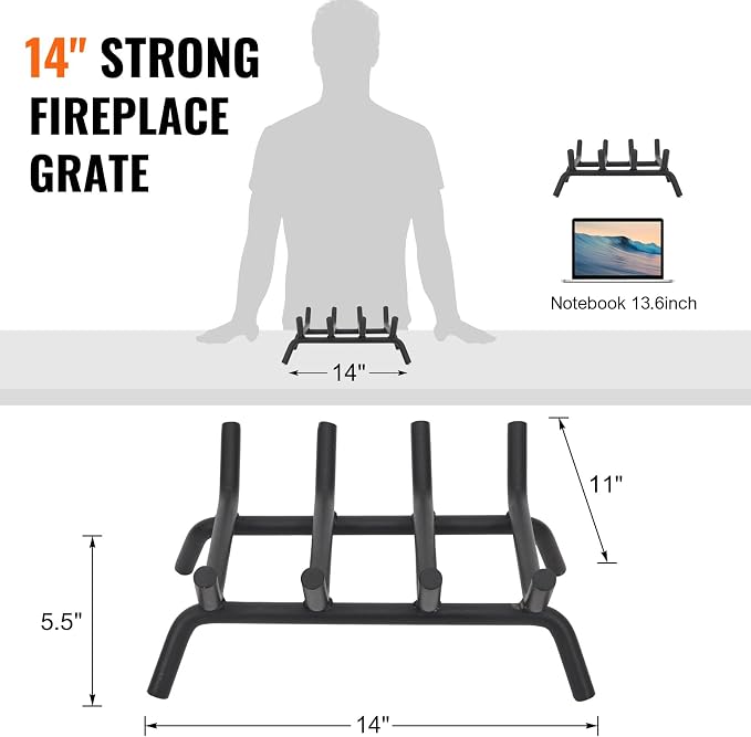 Fireplace Grate 14 inch - Image 2