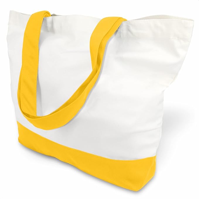 TOPDesign 1-Pack Super Strong Large 12oz Cotton Canvas Tote Bag, Reusable by TOPDesign