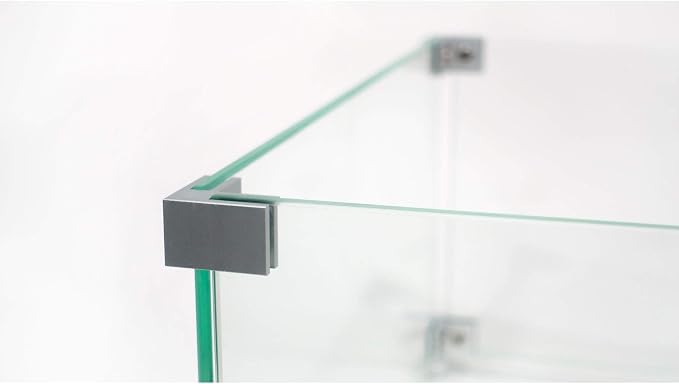 AMS Fireplace Rectangular Tempered Glass Fire Pit Table - Image 4