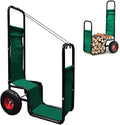 Firewood Cart with Pneumatic Wheel: 44 X 27 X 20 in Heavy Duty 220 lbs Load by KAIDIDAGOLFNETS