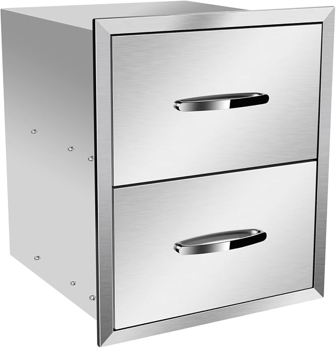 Pull Out Trash Drawer, Lower Sliding Rails Stainless Steel Roll Out Trash Bin - Image 7