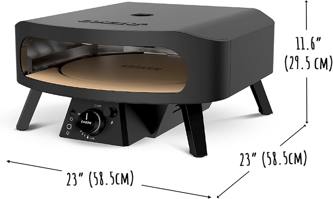 17" Gas Pizza Oven with Rotating Pizza Stone - Image 7