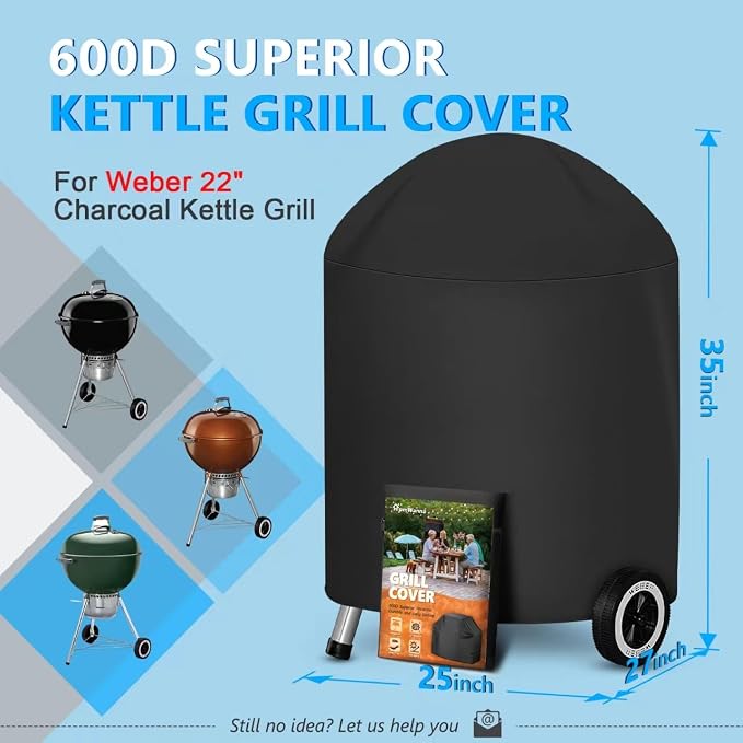 Kettle Grill Cover 22 Inch - Image 2