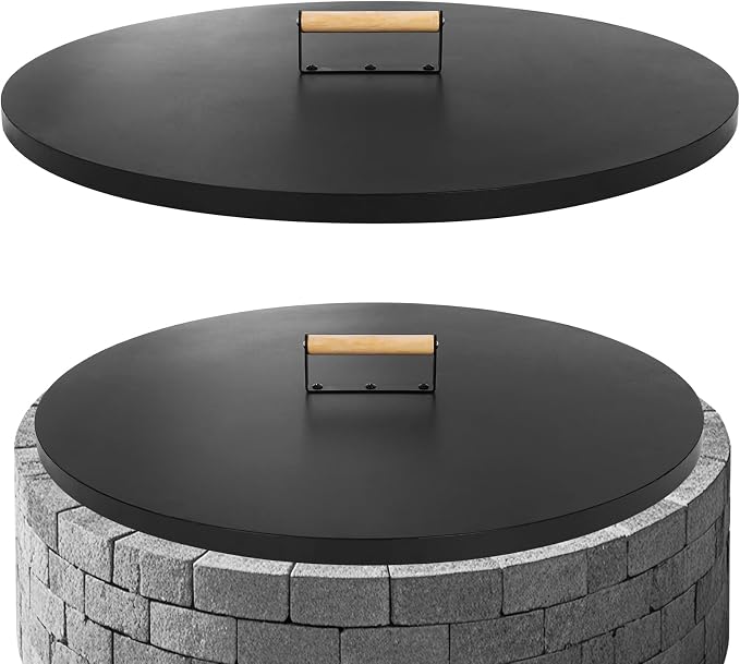 G GOOD GAIN Firepit Lid Round 30 Inch by GGOODGAIN