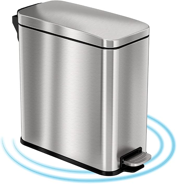iTouchless 3 Gallon / 11.4 Liter Bathroom Trash Can - Image 4