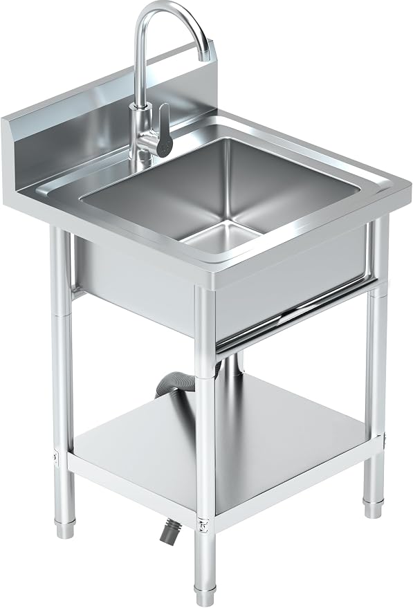 20Inch Stainless Steel Utility Sink by Unknown