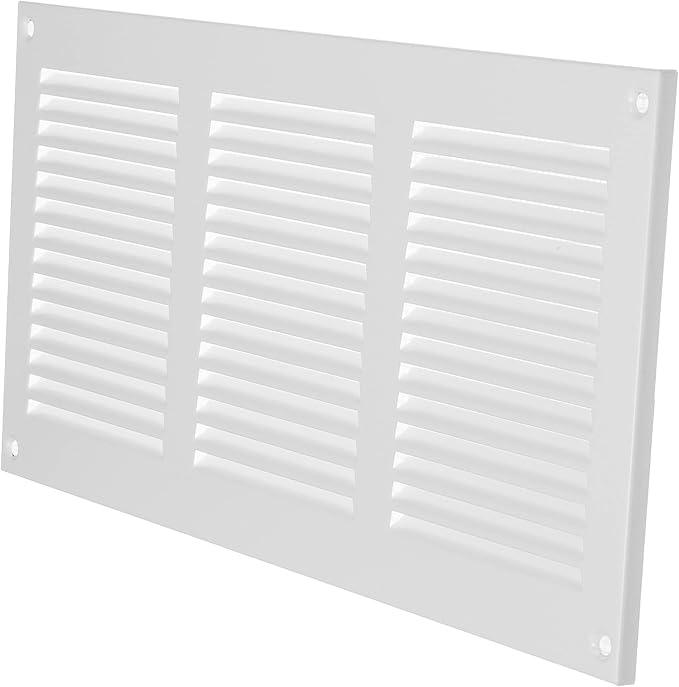 Repa Market 12x6 Inch Air Vent Cover/White Galvanized Steel Louvered Grill Cover - Image 6