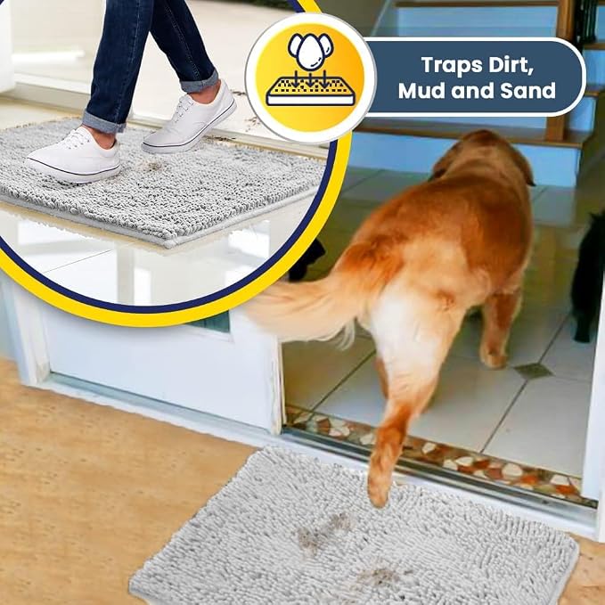 Muddy Mat® Shown on TV – Super Absorbent Microfiber Dog Door Mat - Image 3