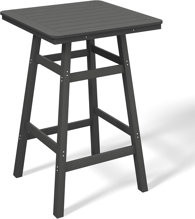 Costaelm Outdoor Bar Table, Patio Bistro Dining Pub Table by Costaelm