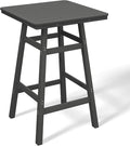 Costaelm Outdoor Bar Table, Patio Bistro Dining Pub Table by Costaelm