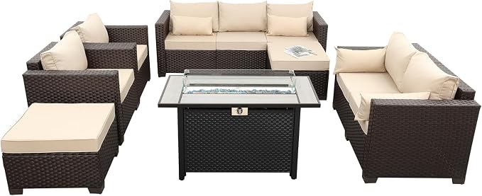 7 PCS Patio Furniture Set Outdoor Patio Furniture - Image 8