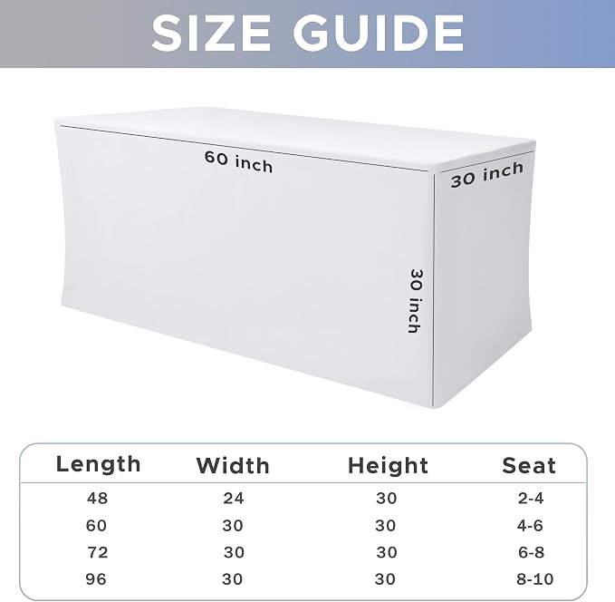 Nasitos White Fitted Table Covers - Image 7
