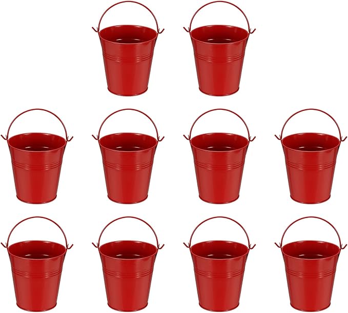 Small Metal Buckets, Mini Buckets by YELARXI