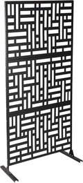 Privacy Screen, 35.4" W x 74.4" H Metal Outdoor Decorative Privacy Screen by Unknown
