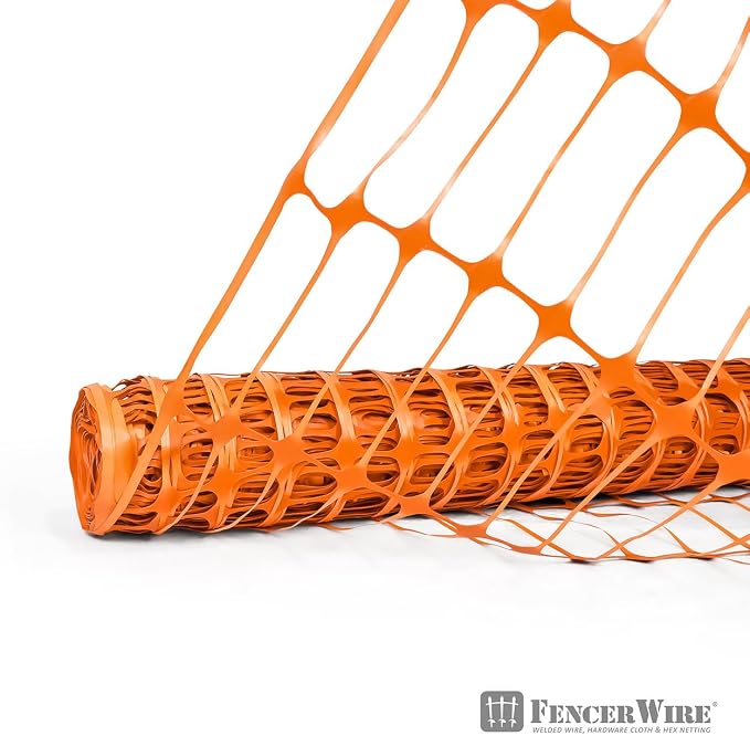 Fencer Wire 4 ft. Safety Fence, 100 ft. Orange Plastic Fencing Roll - Image 9