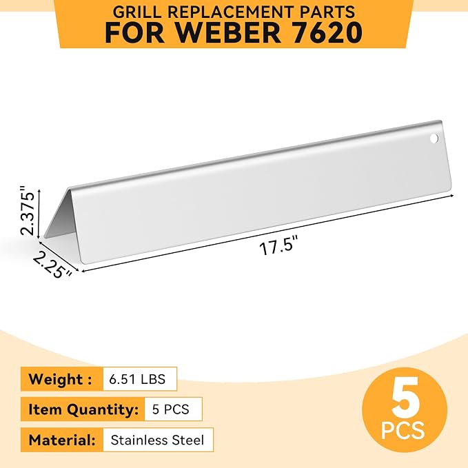 17.5 Inch Stainless Steel Flavorizer Bars - Image 5