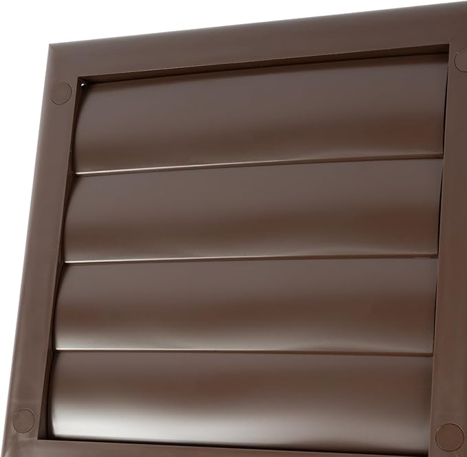 Plastic 4" Brown Dryer Vent Cover - Image 5