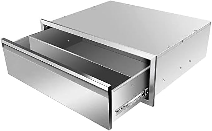 Flush Mount Stainless Steel Double Drawers - Image 2