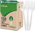 100% Compostable No Plastic Knives Forks Spoons Utensils, The Heavyweight Heavy by Biocean
