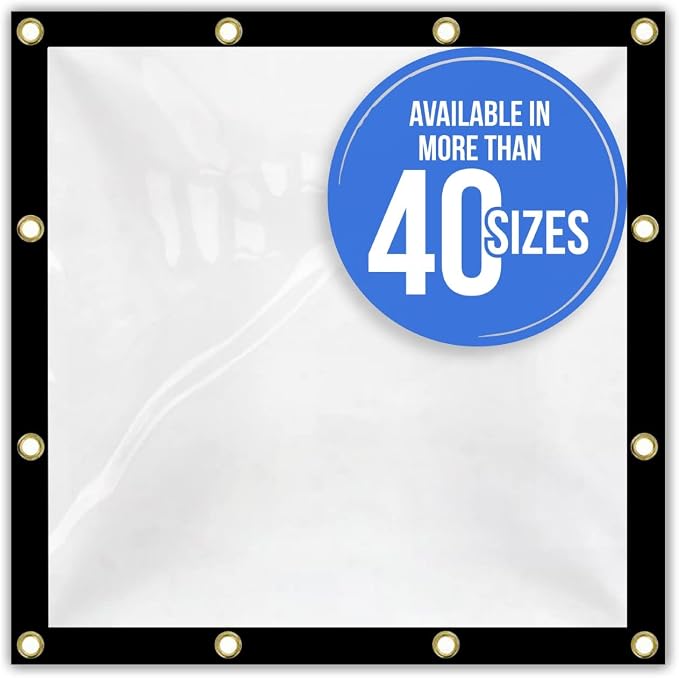 Covers & all Heavy Duty Multipurpose Clear Tarp by CoversAll