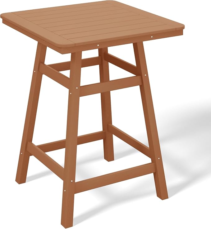 Costaelm Outdoor Bar Table, Patio Bistro Dining Pub Table by Costaelm