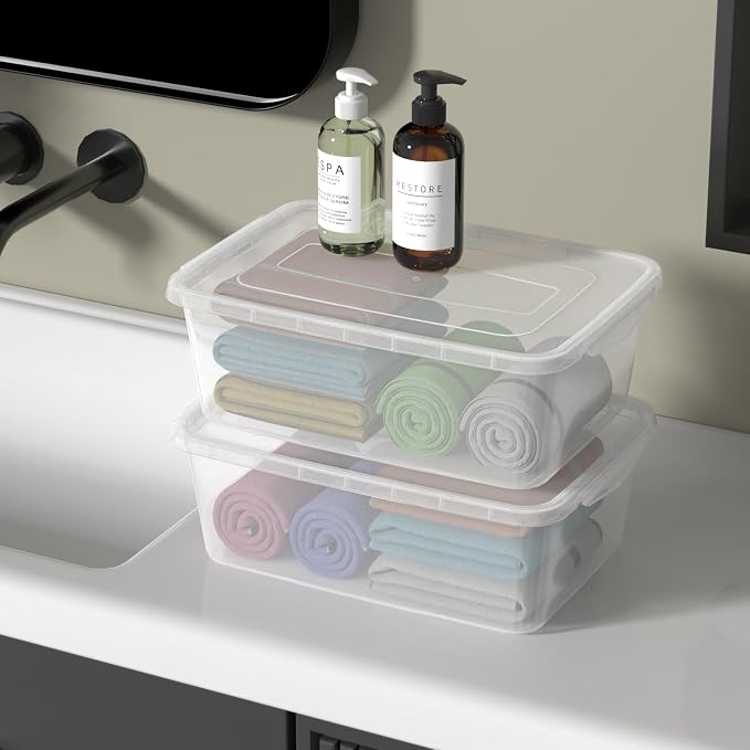 14 Quart Plastic Storage Box, Pizza Dough Proofing Containers, 4 Packs - Image 5